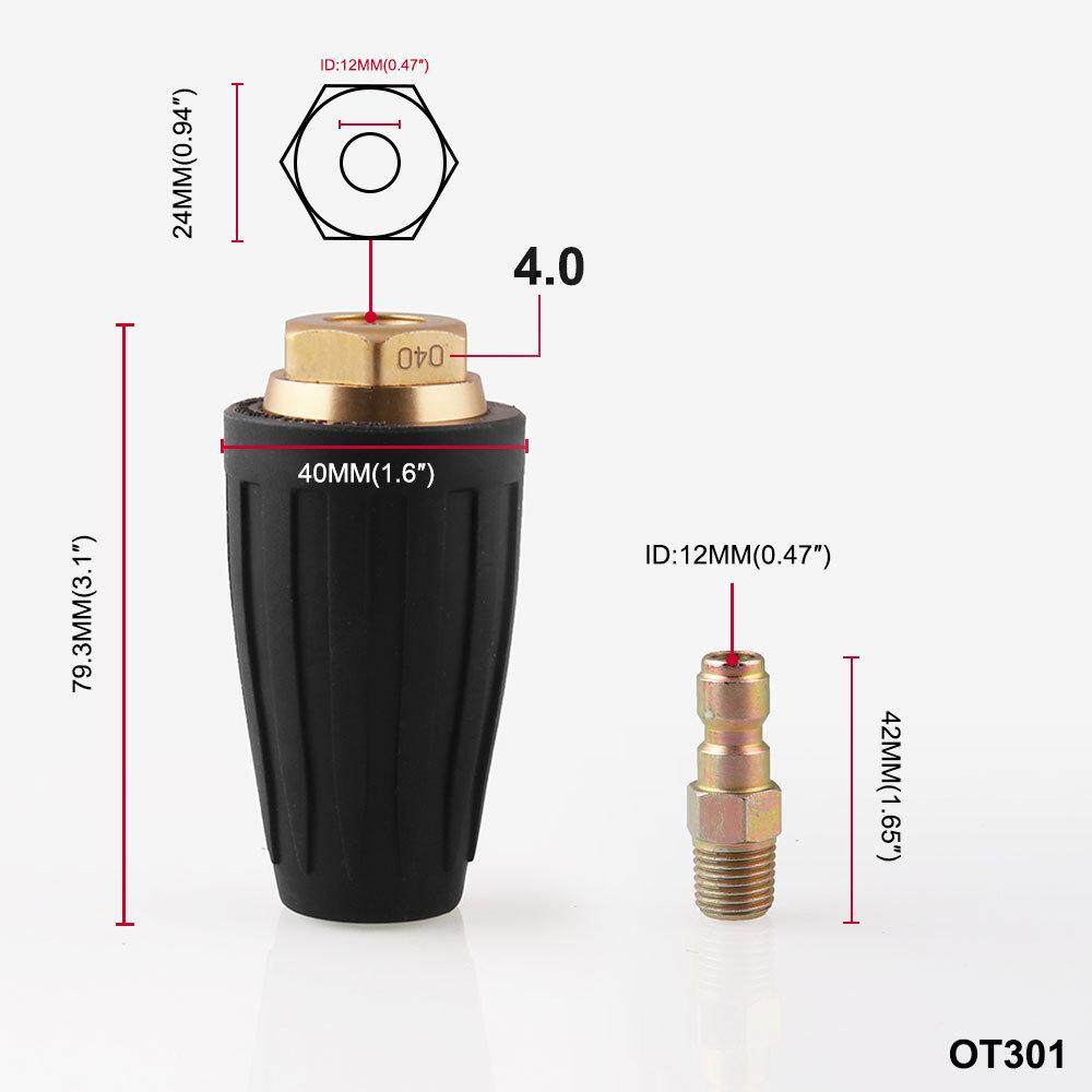 1 MÁy TÍnh Áp Lực Cao Xoay Turbo Độ Phun Sương Đầu 2.5-4 Gpm 3600psi By Hossen