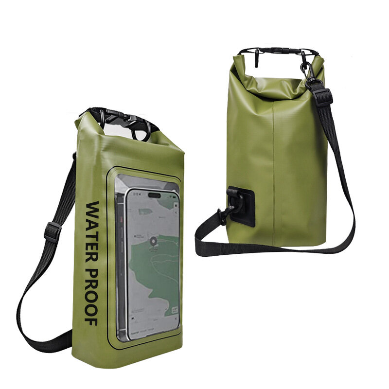 Pvc 2L Waterproof Shoulder Bag Large Capacity Backpack For Swimming Drifting Surfing Outdoor Mobile Phone Waterproof Bag