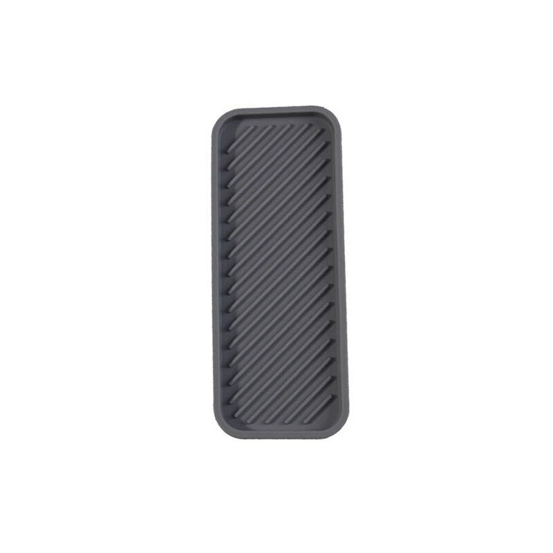 Non-Slip Silicone Drain Mat Sink Countertop Bathroom Soap Tray Kitchen Cutlery Drying Pad Sink Storage Rack