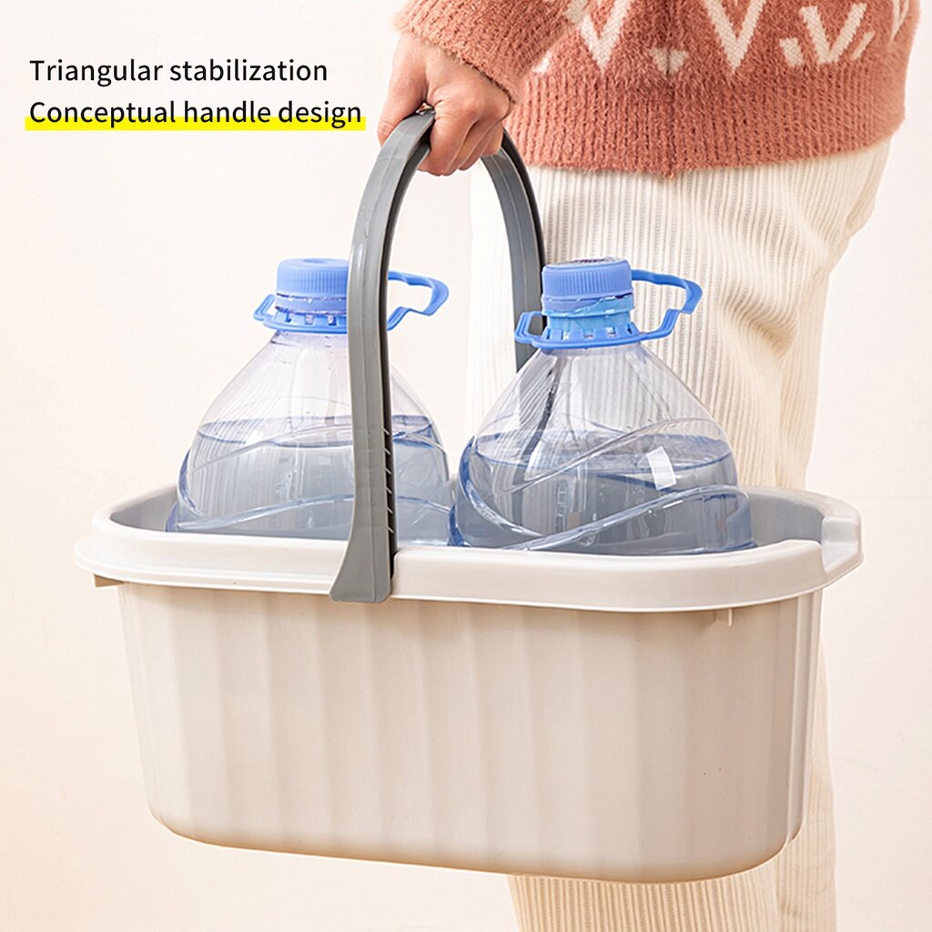 CNMF Household plus long large capacity rectangular plastic mop bucket