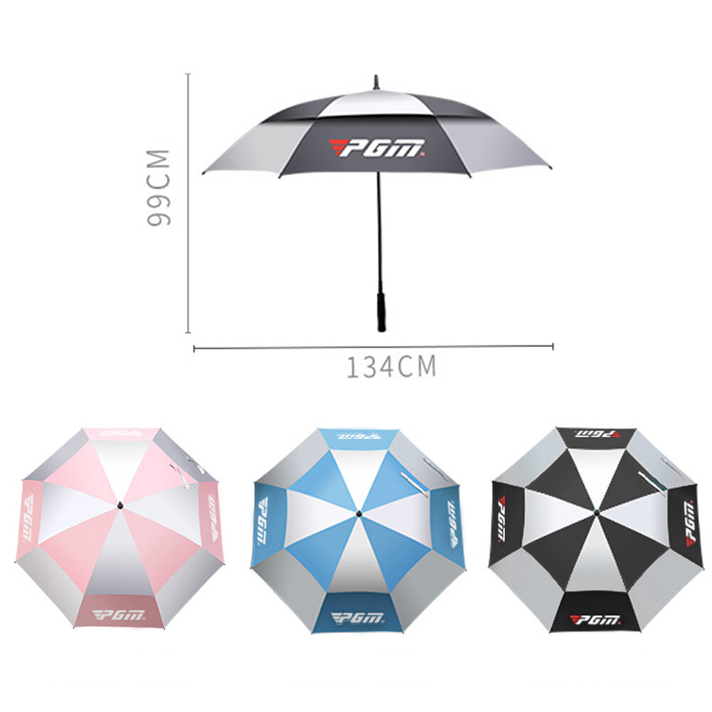 PGM Golf Umbrella Manual/Automatic Sunshade Umbrella Double Layer Thickened Extra Large Umbrella Large Lightning Protection and Hanging Prevention YS003