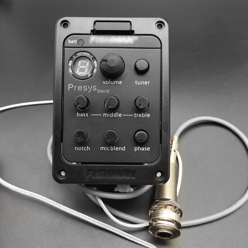 Bộ Thu Âm Guitar Acoustic 4 Băng Tần Với Tuner Microphone Bộ Tiền Khuếch Đại Đàn Ghi Ta Bằng Gỗ, EQ Equalizer Khuếch Đại Pickup 301