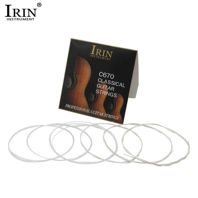IRIN C670 Acoustic Classical Guitar Strings Nylon Silver Plated Copper Alloy Wound, 6pcs/set (.028-.043) Malaysia