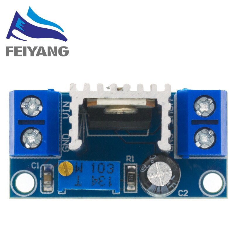 LM317 Adjustable Voltage Regulator Power Supply LM317 DC-DC Converter Buck Step Down Circuit Board Module Linear Regulator
