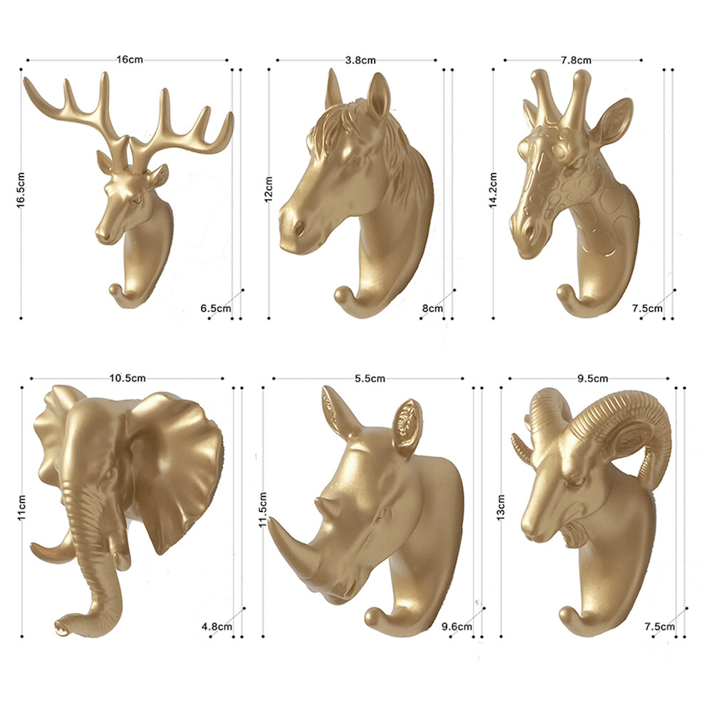 Loozykit Wall Hooks Animal Shape Wall Hanging Clothes Keys Hanging Hooks
