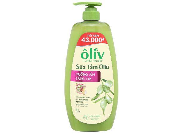 Sữa tắm ô liu dưỡng ẩm sáng da 1l