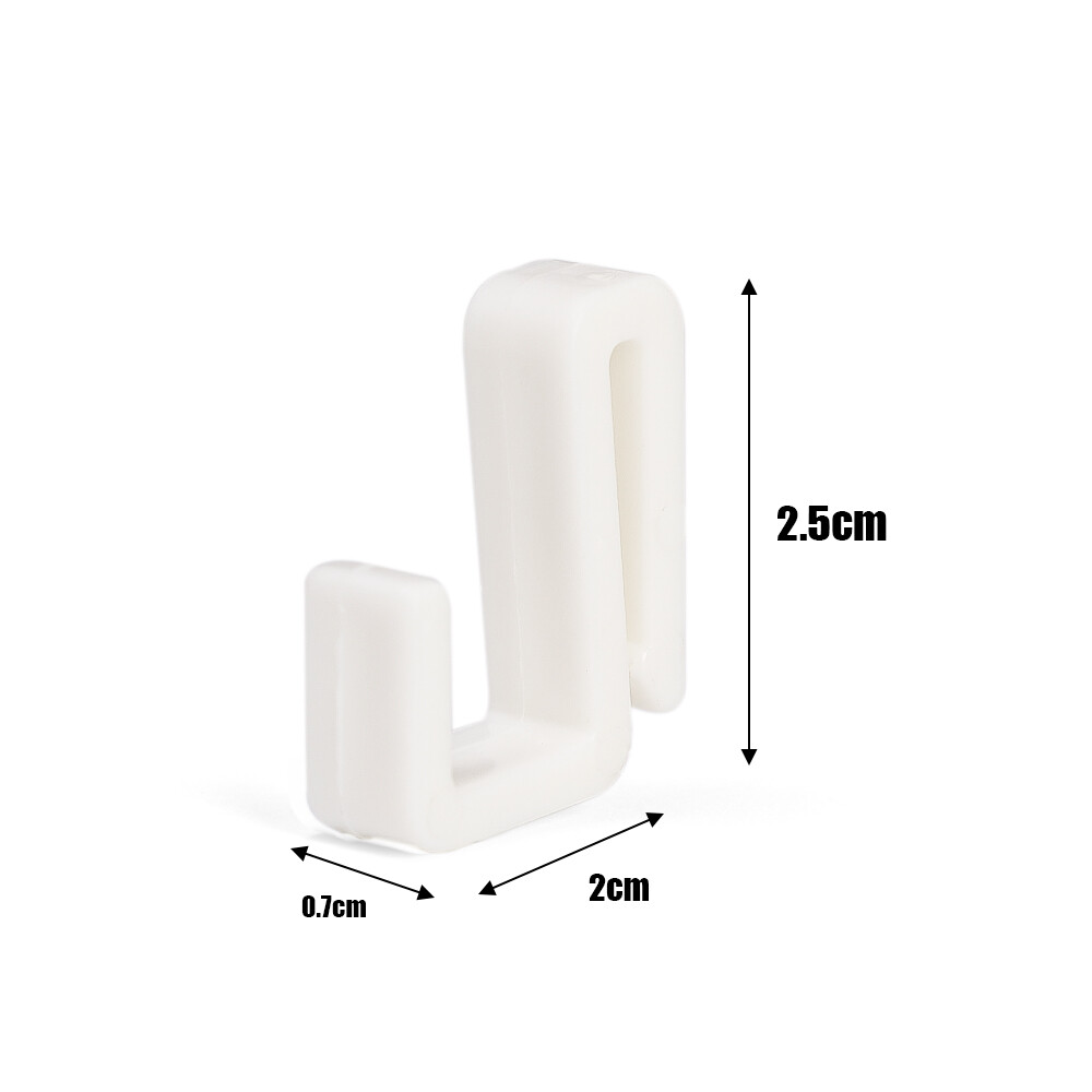 5/10 chiếc móc nhỏ hình chữ S giỏ đựng đồ gia dụng bằng nhựa đa năng khóa móc nhà bếp và phòng tắm móc treo bên