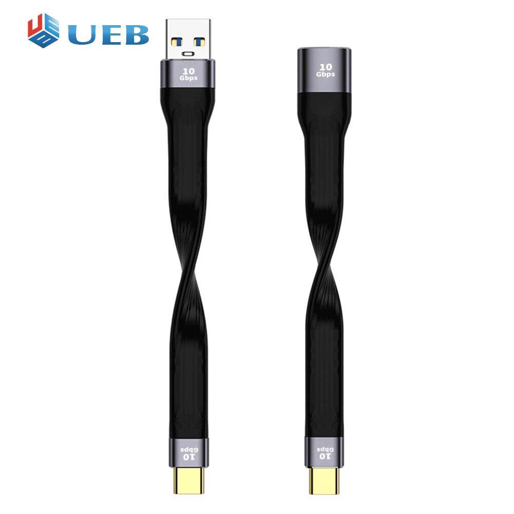 Cáp USB3.1 USB Đực/Cái Sang Type C Dây Sạc Nhanh Ngắn Linh Hoạt Phụ Kiện Di Động