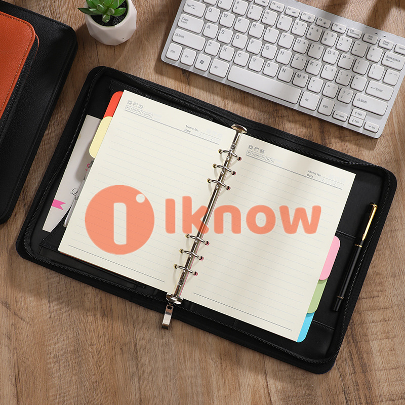 Tôi Biết danh mục đầu tư có khóa kéo với các trang trang rời có thể nạp lại, máy tính xách tay cao cấp đa chức năng kinh doanh, Tạp Chí Sổ kế hoạch cá nhân, văn phòng phẩm cho ghi chú cuộc họp