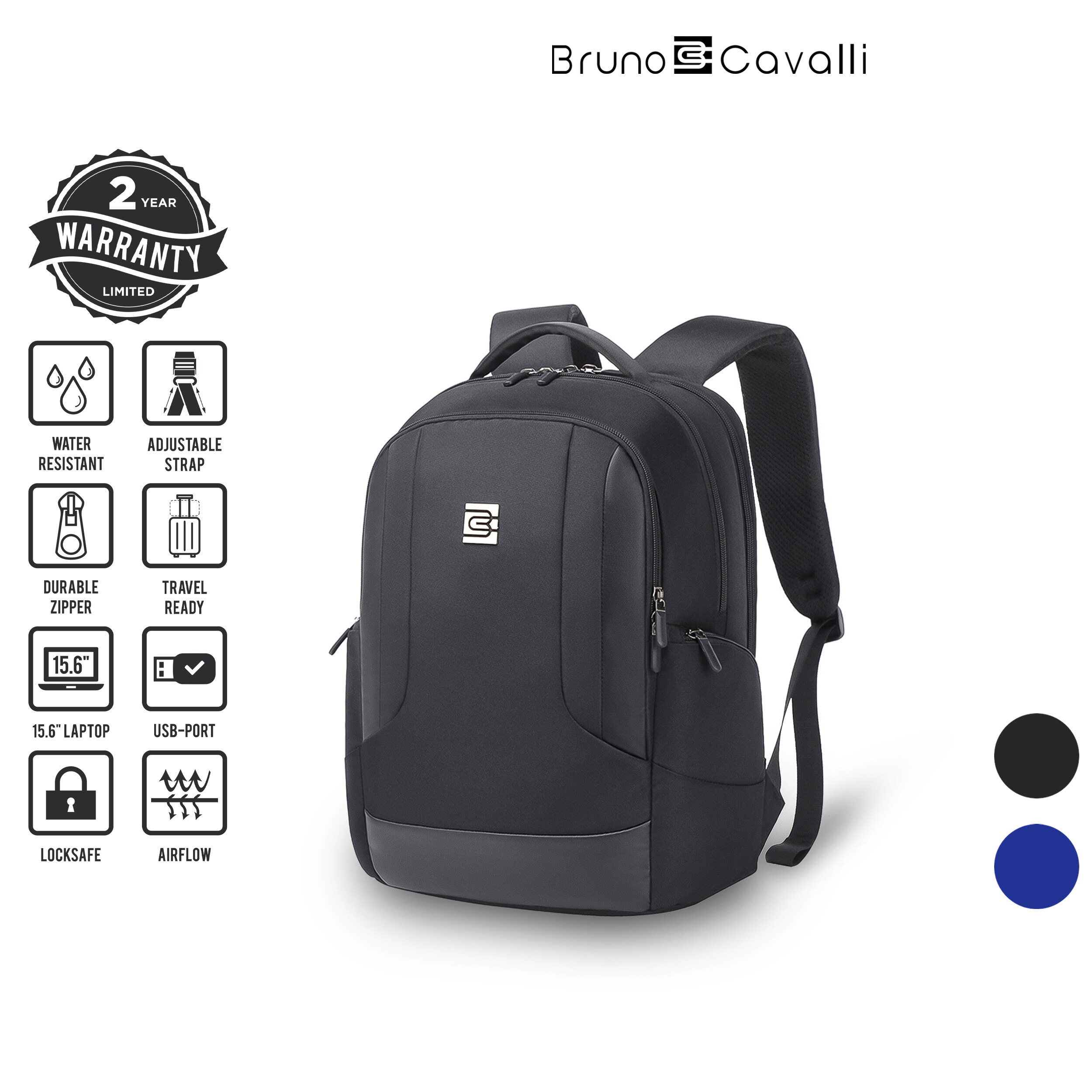 bruno cavalli laptop backpack