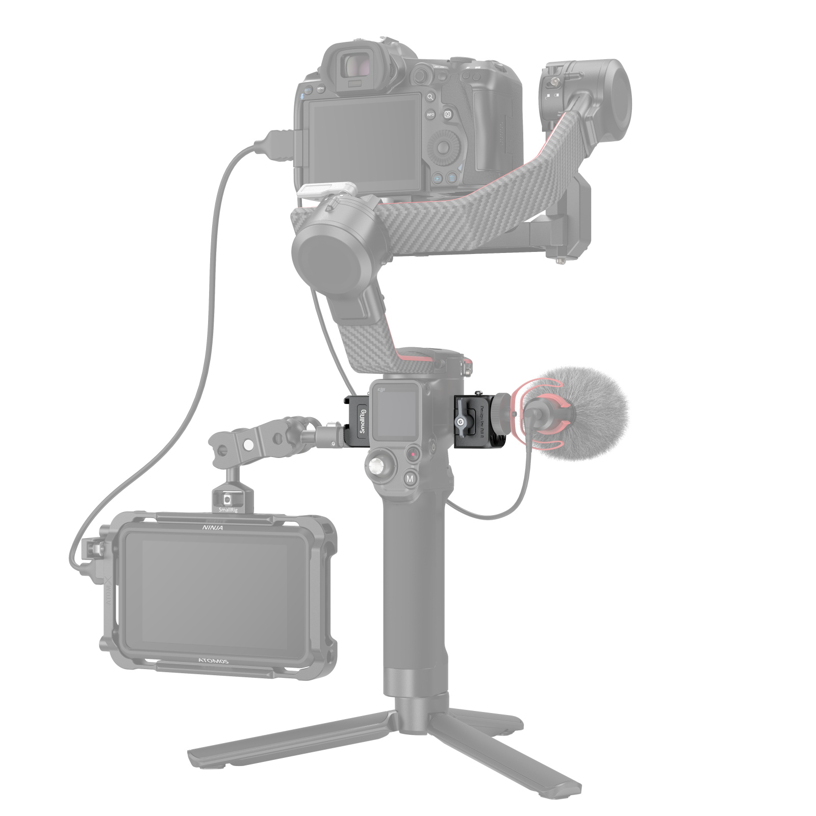 SmallRig Phụ kiện kẹp NATO gắn kết được thiết kế cho DJI RS 4 / RS 4 PRO/RS 2/RSC 2 3025