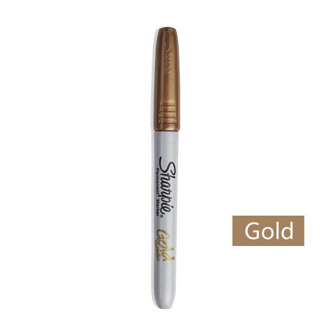 1Pcs Sharpie Metal Marker 39100 Oily Unfaded Signature Marker Highlighter Silver Gold Copper Stationery