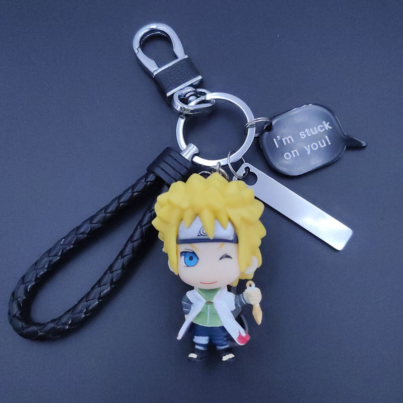 4 Cái/bộ Mô Hình Móc Khóa Naruto 4th Naruto Búp Bê Keychain