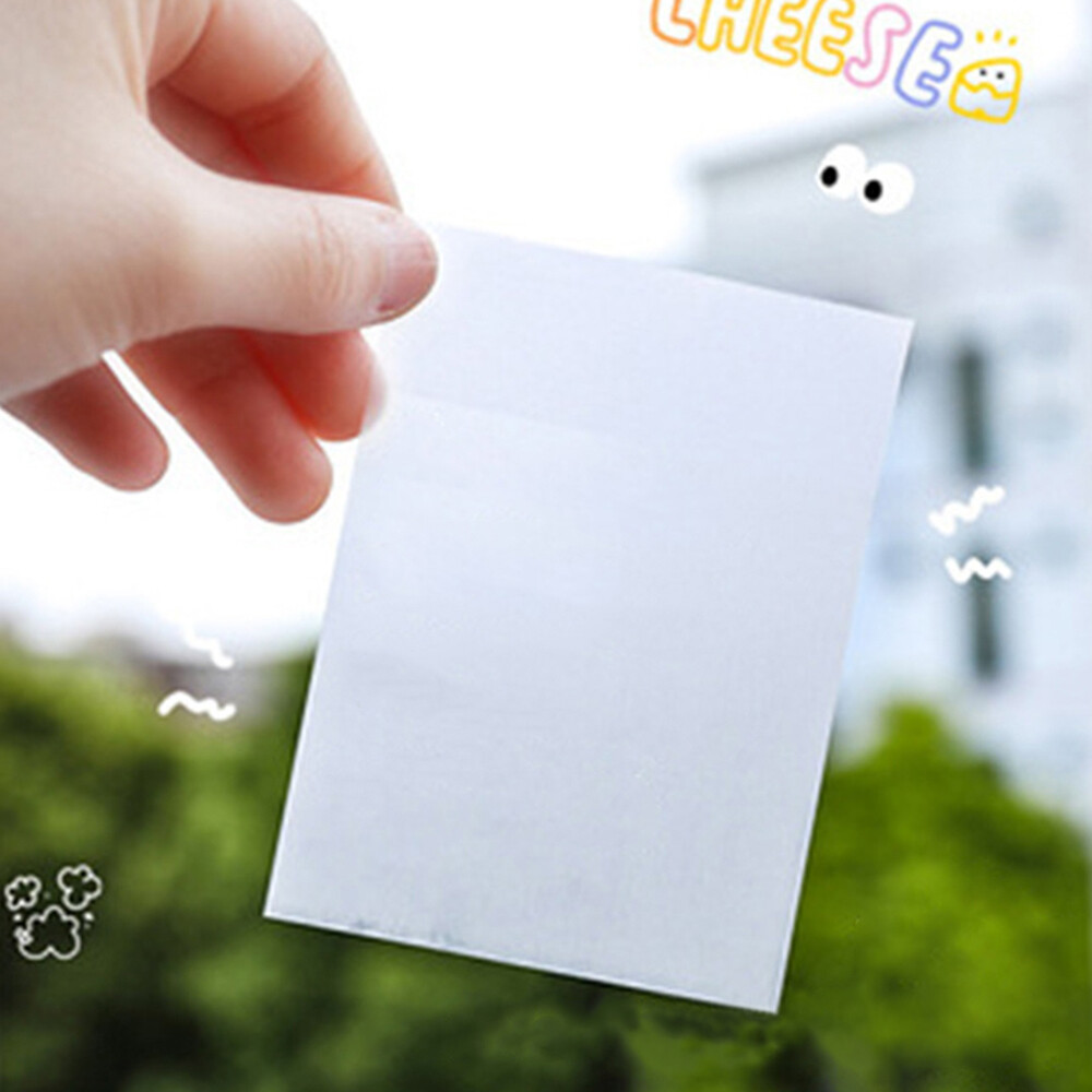 Transparent Sticky Notes Clear Notepad Sticky Note Set Waterproof Memo Pad Stationery