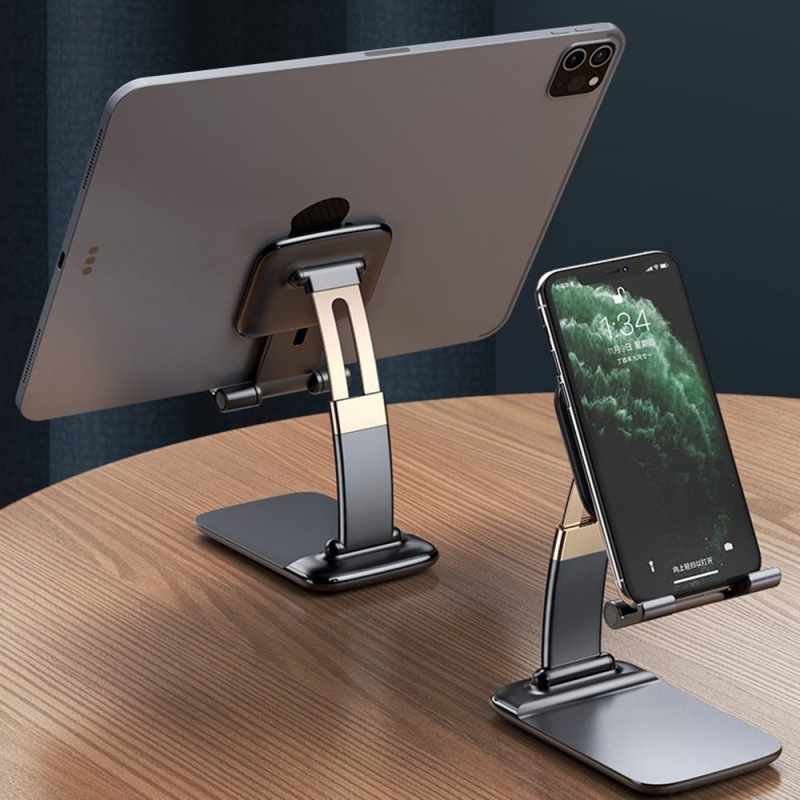 CMAOS Giá Đỡ Điện Thoại Để Bàn Gấp Gọn Cho iPhone 12 iPad Xiaomi Giá Đỡ Điện Thoại Thông Minh Để Bàn Bằng Kim Loại Trọng Lực Điều Chỉnh Được