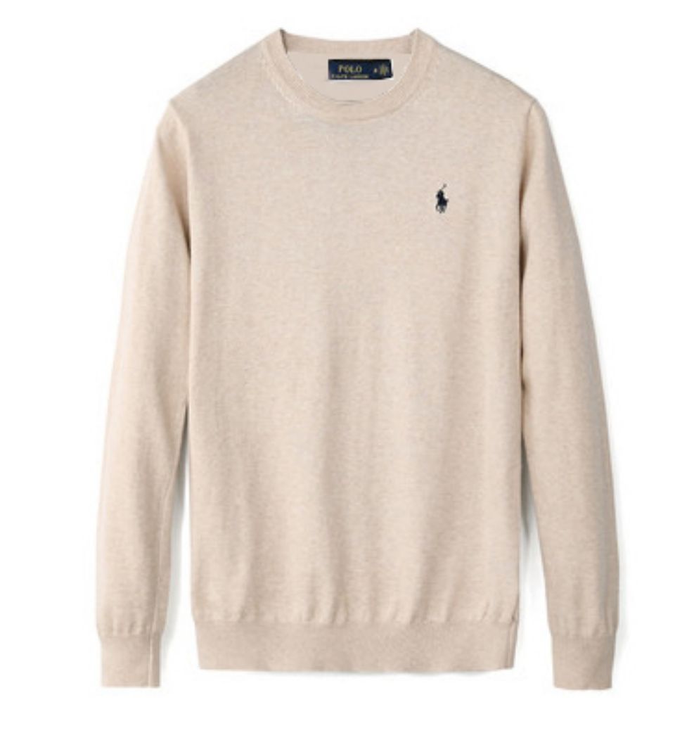 all white polo sweater