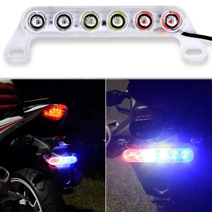 battery powered motorcycle license plate light