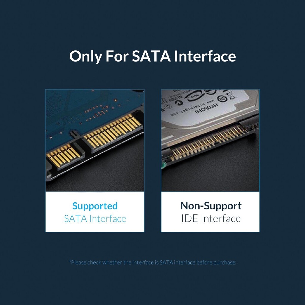 ORICO SATA Để USB 3.0 Adapter Bên Ngoài Trường Hợp Đĩa Cứng SSD HDD Bao Vây 5Gbps Công Cụ Miễn Phí (2521U3)