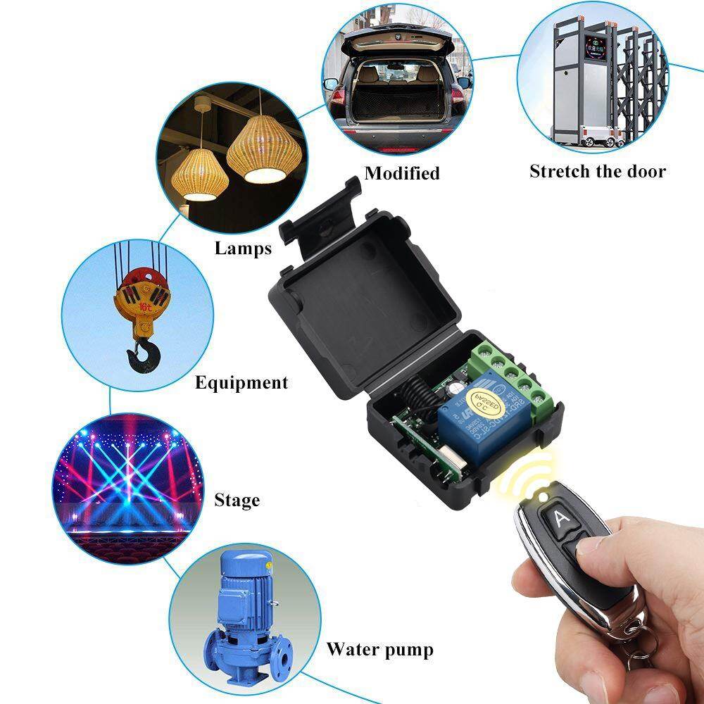 Mô Đun Nhận Rơ-le DC 12V 1CH Bộ Phát RF Công Tắc Điều Khiển Từ Xa Không Dây 433Mhz
