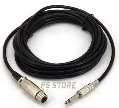 High Quality Microphone Cable MONO TO CANON SOCKET 5 meter