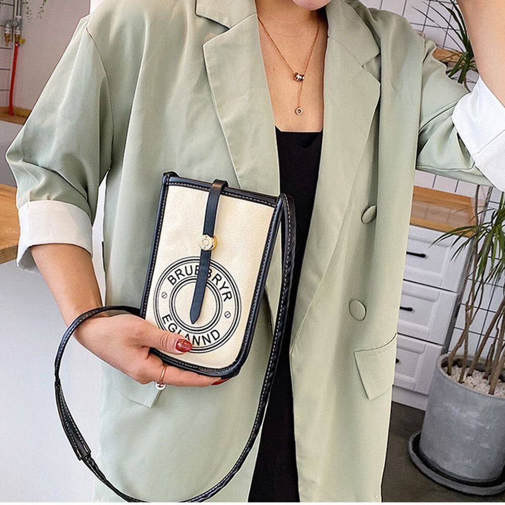 Dinah Sinh Viên Thời Trang In Ấn Túi vải nhỏ Dài Dây Đeo Mini Ví đựng xu Túi đeo chéo túi điện thoại di động Phụ Nữ Túi Đeo Vai Túi Xách Nữtúi đeo chéotui deo cheo nữ mẫu mới