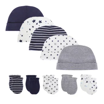 newborn gloves and hat