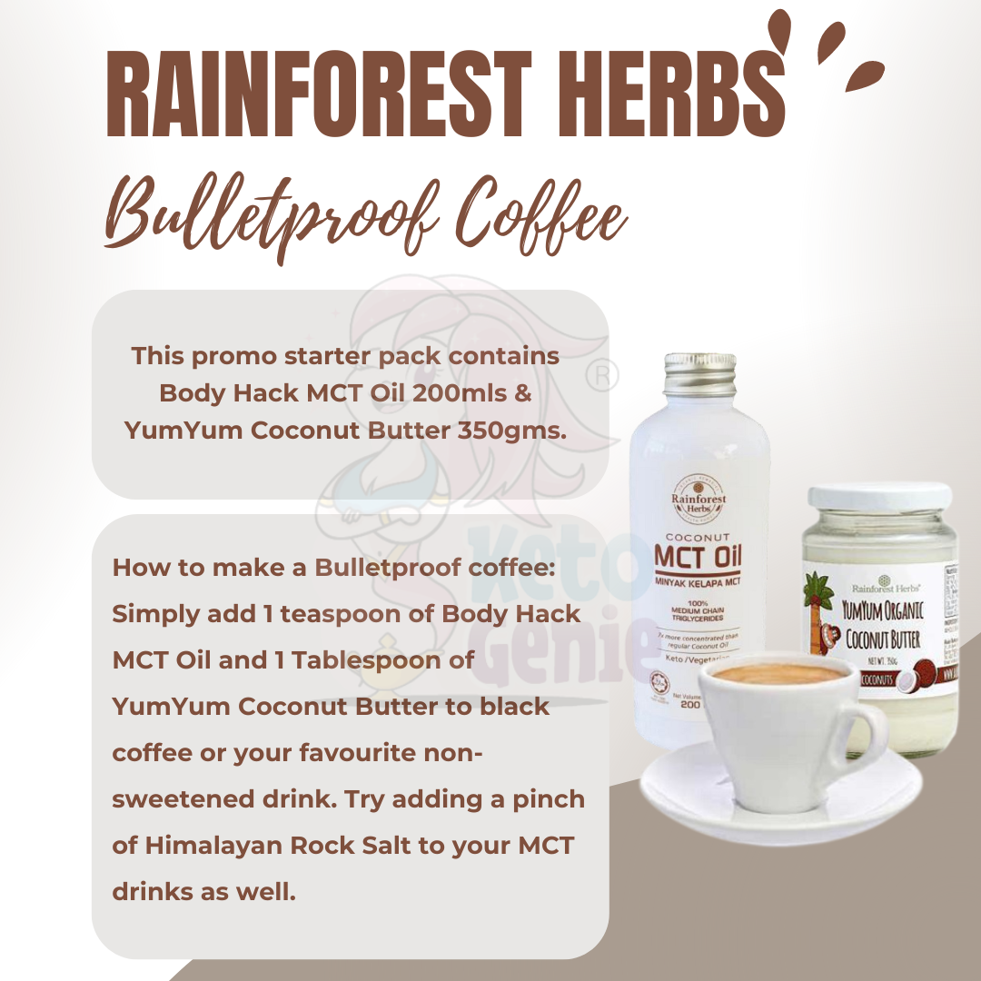 RAINFOREST HERBS Intelligent C8 MCT Oil 500ml Halal Vegan Sugar