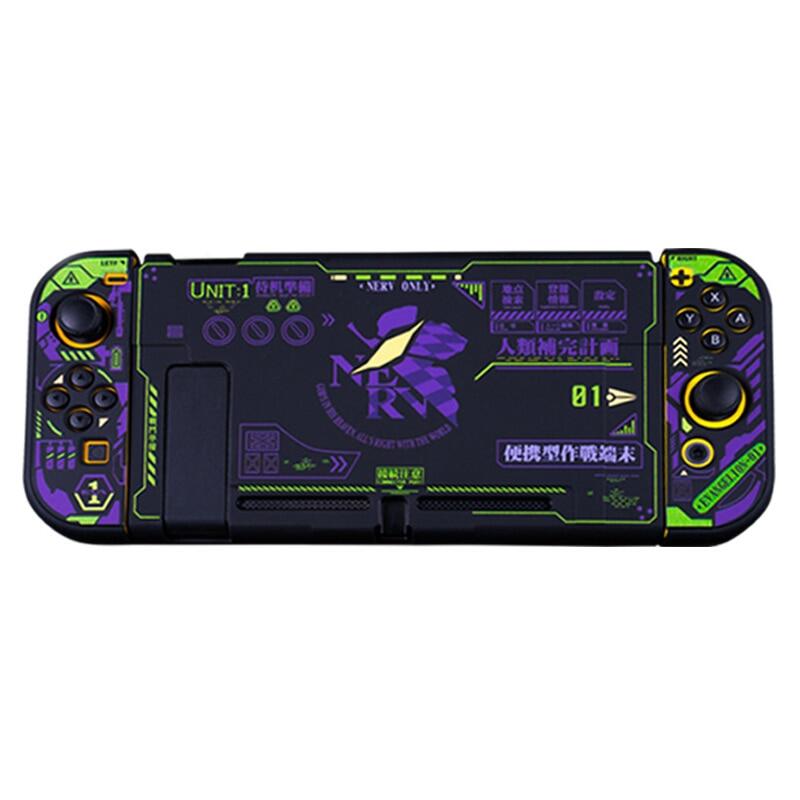 Evangelion Vỏ Bảo Vệ Với Kính Cường Lực Cho Nintendo Switch Vỏ Cứng Điều Khiển Joycon Đầy Đủ Hộp NS Cho Phụ Kiện Công Tắc