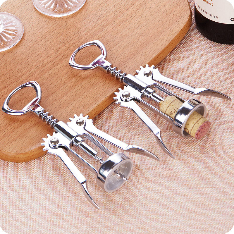 Stainless Steel Wing Style Red Wine Corkscrew Bottle Pull Opener Wine Cork Tool