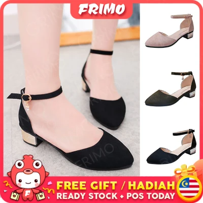 FRIMO Malaysia - Rounded Emelina Highheel Sandal Kasut Tinggi Slipper Shoe Lawa Women Ladies Girl New July 2019