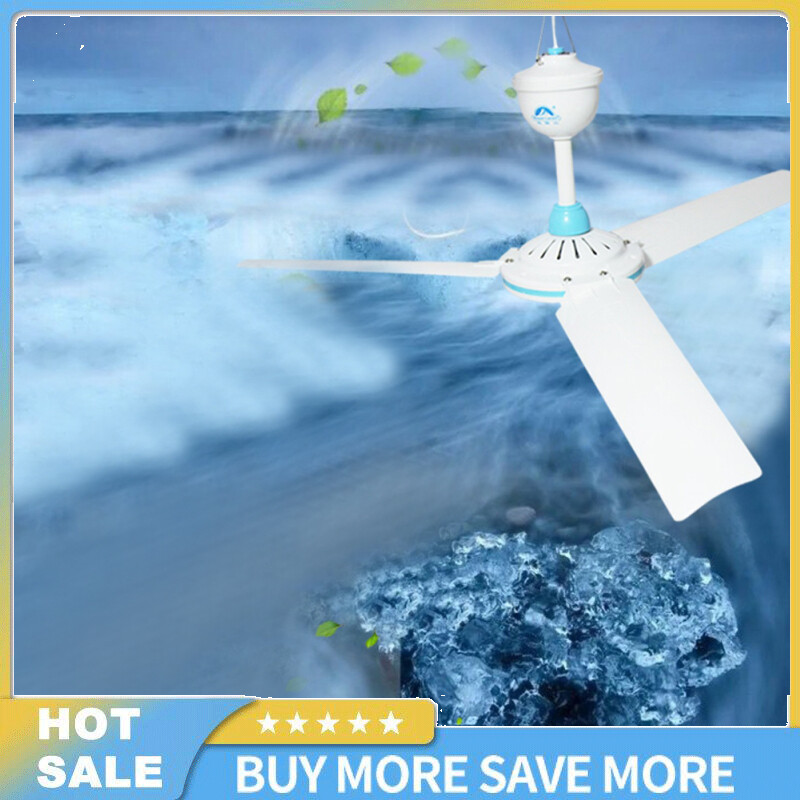 DC 12V Low-voltage Ceiling Hanging Fan Household Camping Electrical Fan