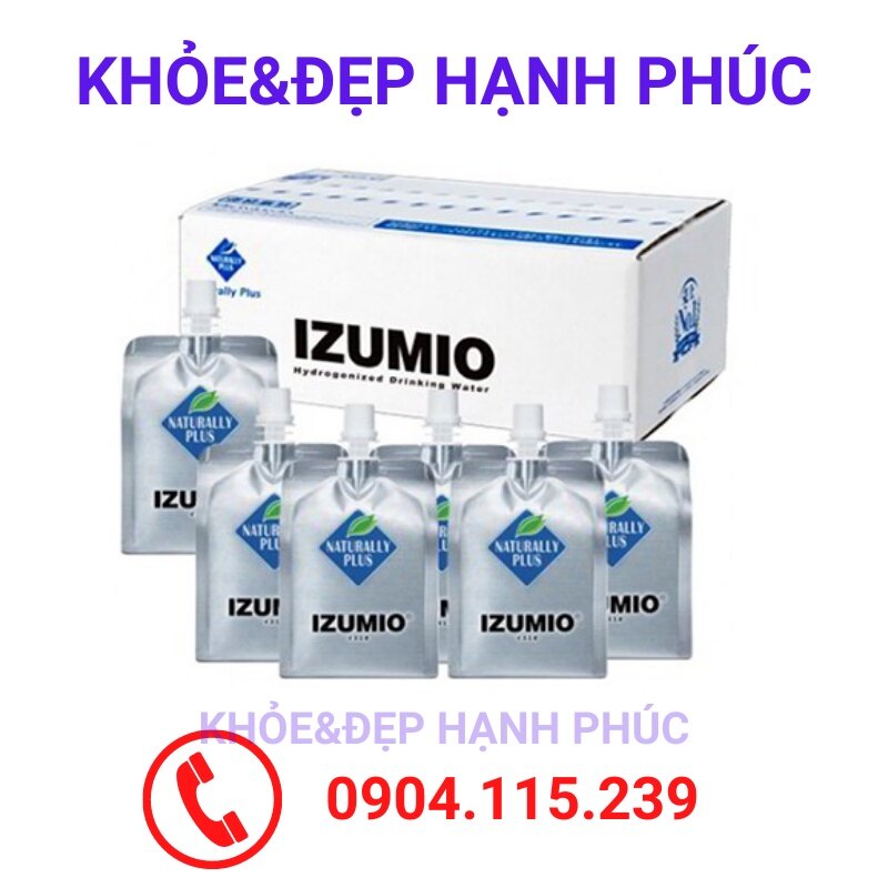 [ CHÍNH HÃNG ] Nước chống oxy hoá Izumio giàu hydro (thùng 48 gói)