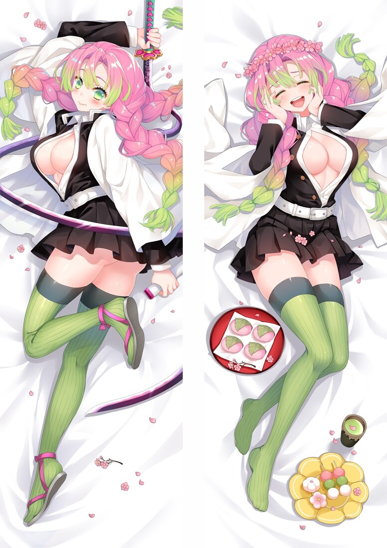 A HOT】 60x180cm Anime PillowCase Demon Slayer: Kimetsu no Yaiba Kanroji  Mitsuri Cosplay Hugging Body Pillow Case | Lazada