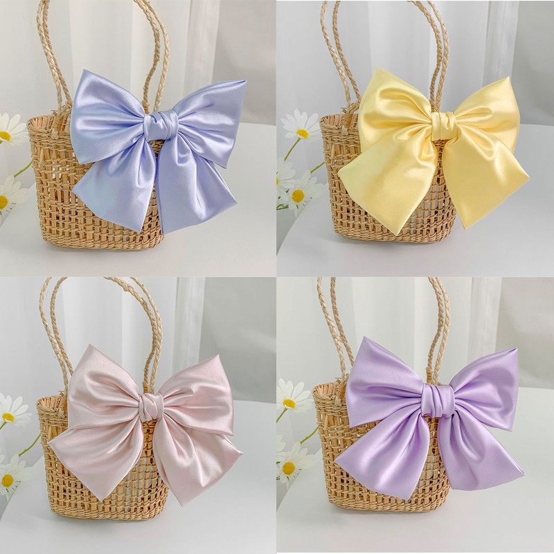 Korean Style High Quality Satin Bow Hair Clip