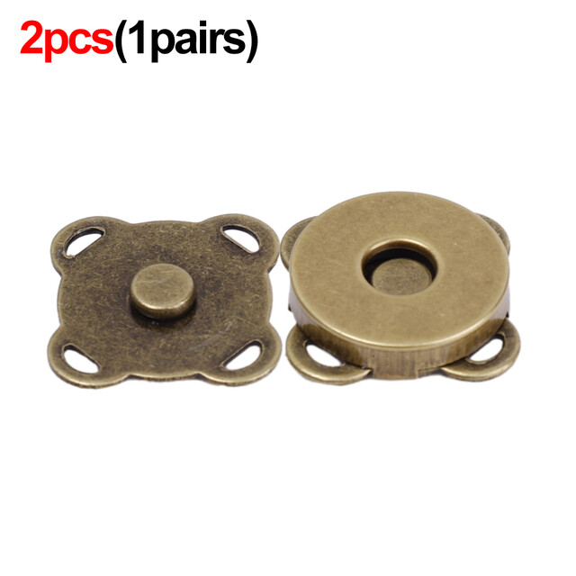 10Pcs Invisible Magnetic Snap Buckles DIY Handbag Suitcase Cothes Button Fastener Purse Wallet Clasp Craft Bag Accessories