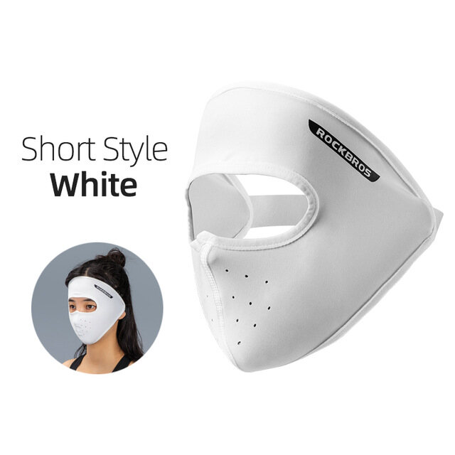 ROCKBROS Summer Sun Protection Cycling Mask Ice Silk Anti-UV Face Mask Scarf Breathable UPF 50+ Outdoor Sports Headgear Scarves