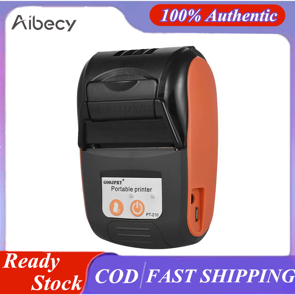 GOOJPRT PT-210 Portable Thermal Printer Handheld 58mm Receipt Printer for Retail Stores Restaurants Factories Logistics