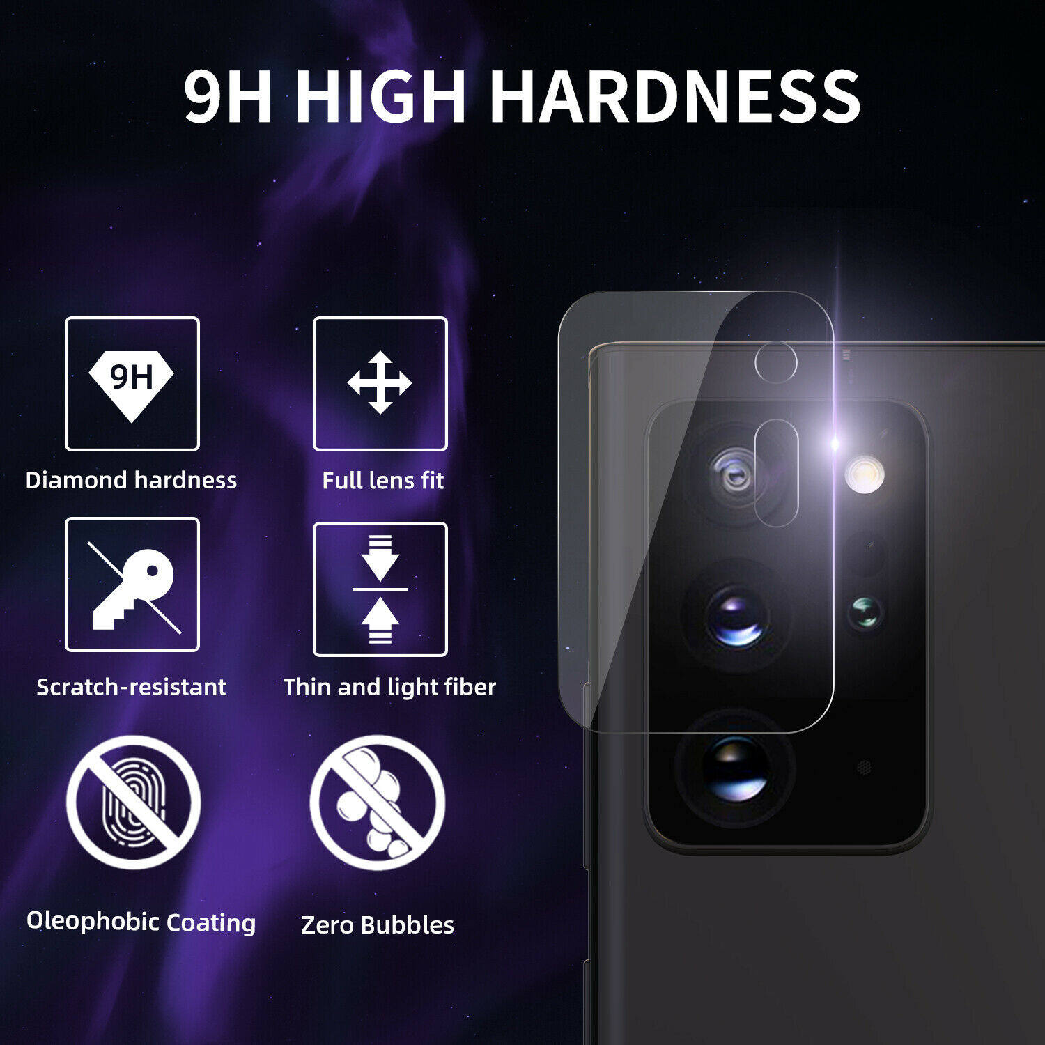 [Songful] cho Samsung Galaxy Note 20/20 Miếng dán màn hình kính cường lực siêu ống kính máy ảnh