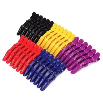 (6pcs) Sectioning Clips Plastic Hair Clamp Grips Hair dressing Styling salon
