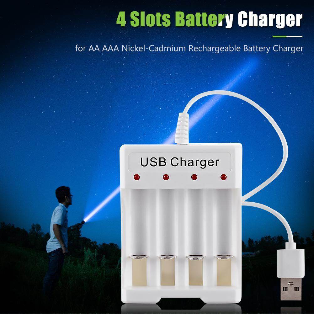Bộ Sạc Pin USB Thông Minh AA/AAA Sạc Nhanh 4 Khe Để Điều Khiển Từ Xa Micro Đồ Chơi Máy Ảnh V. V.