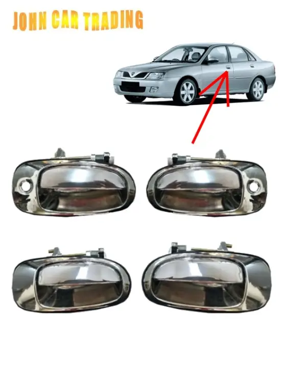 Proton Waja Door Handle Chrome Full Sets 4 Pcs Lazada