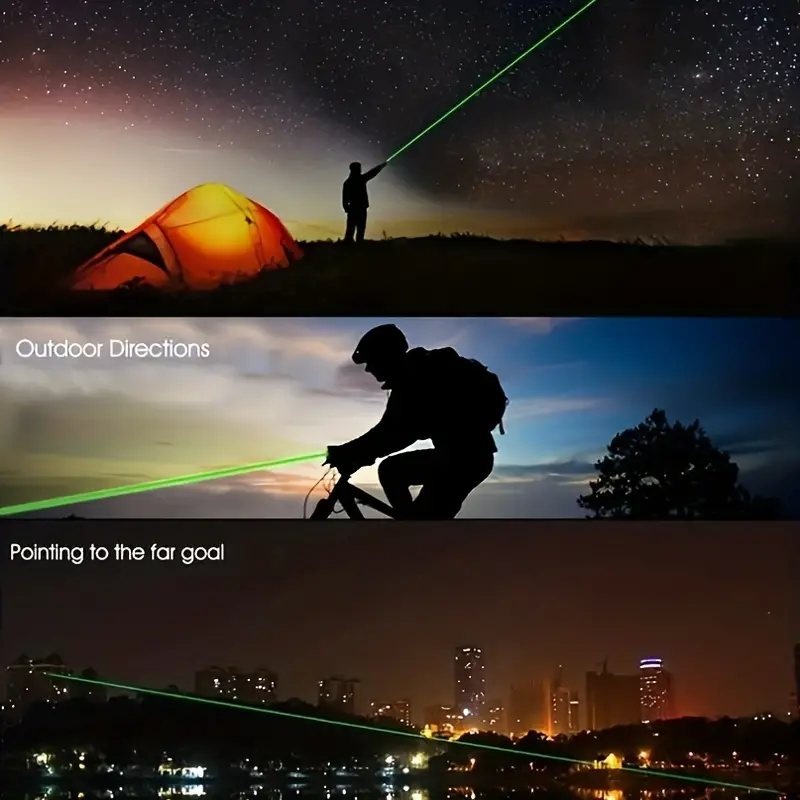 Green Laser Pointer, Perfect For Outdoor Night Walking, Pet Teasing, And Teaching, Batteries Not Included