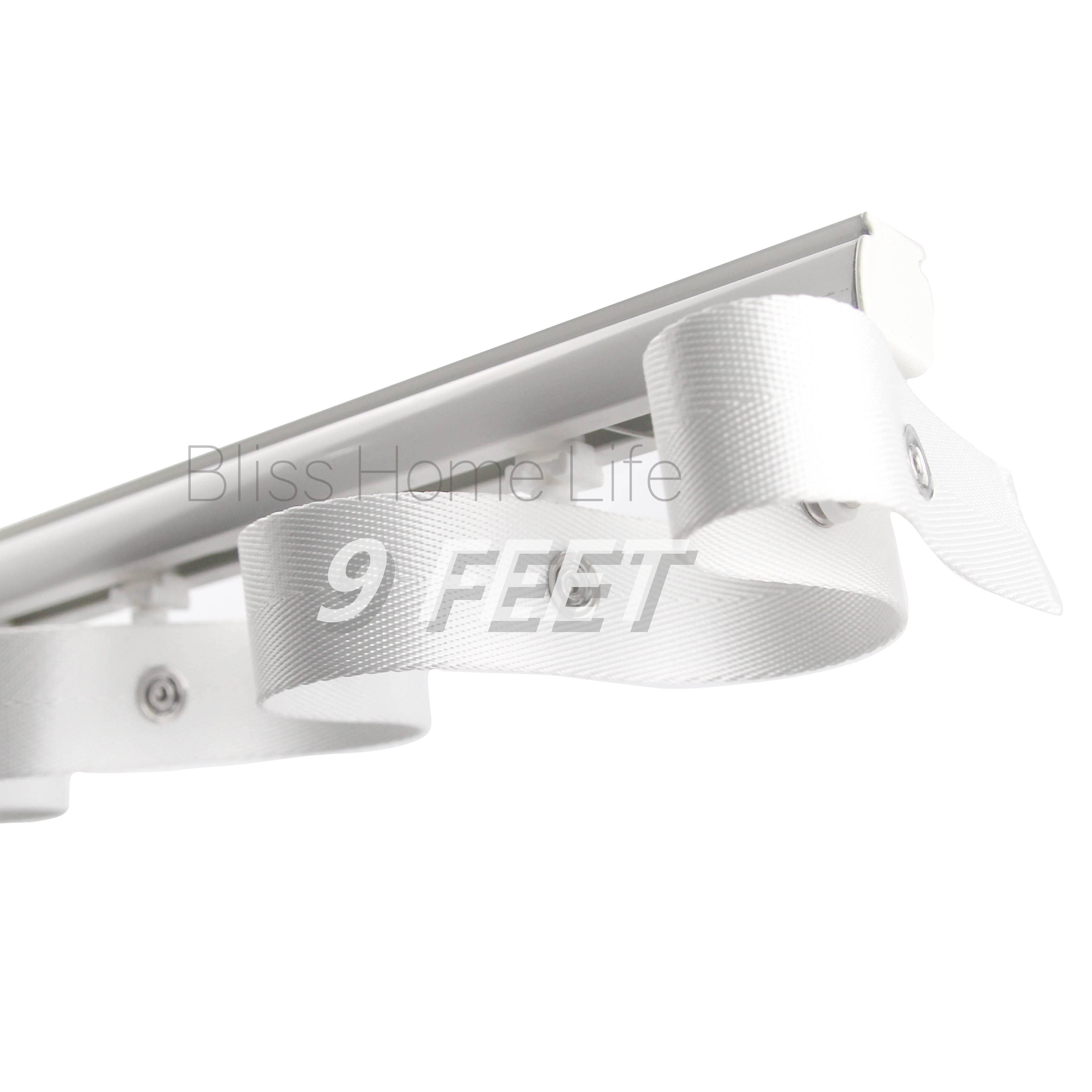 9 feet Single S Track (107mm/125mm Snap Tape) Ripple Fold Track S Fold Track Curtain Track