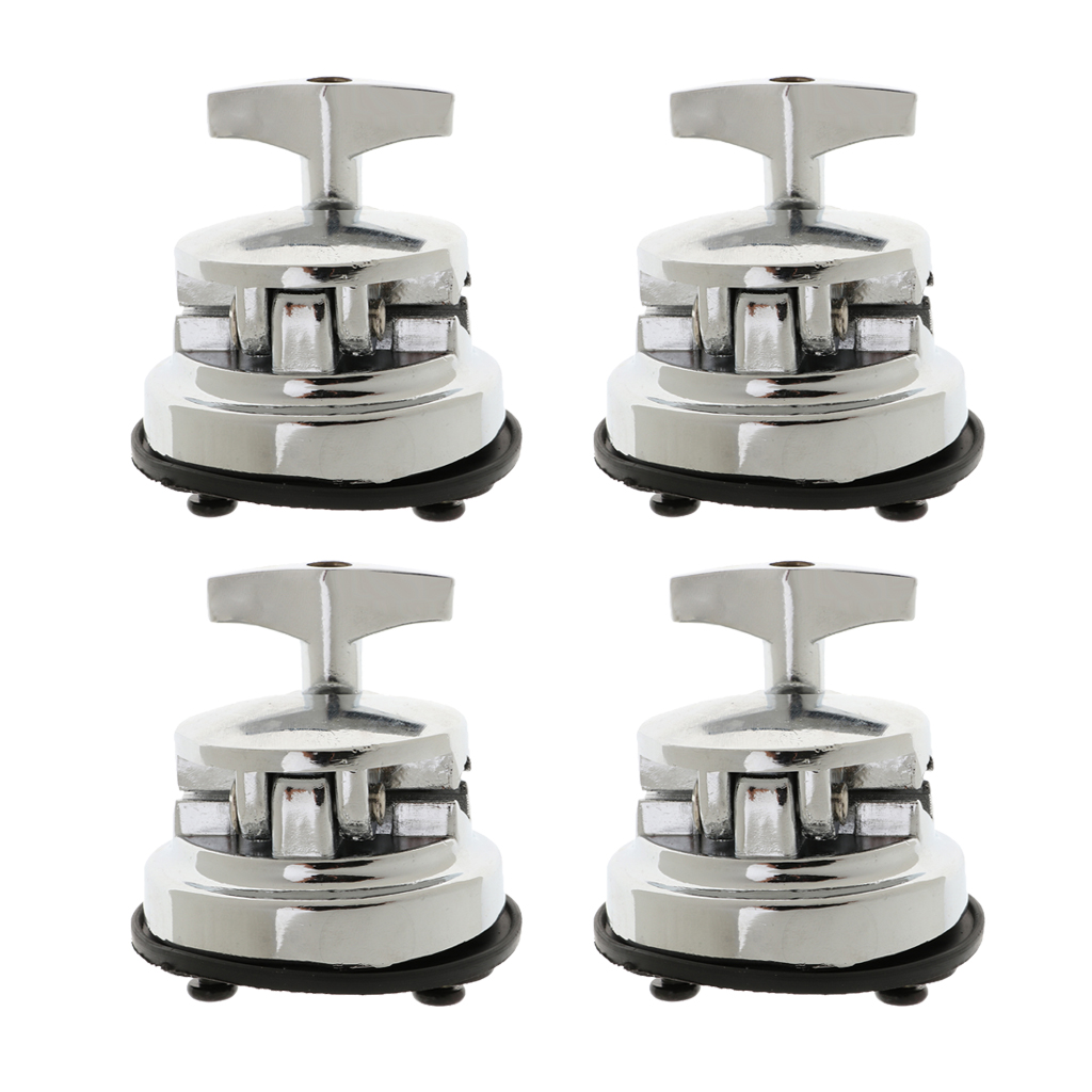 BNGUITAR 4 Pieces Drum Mount Holder Clamp Plate Drum Tom Percussion Bracket Parts