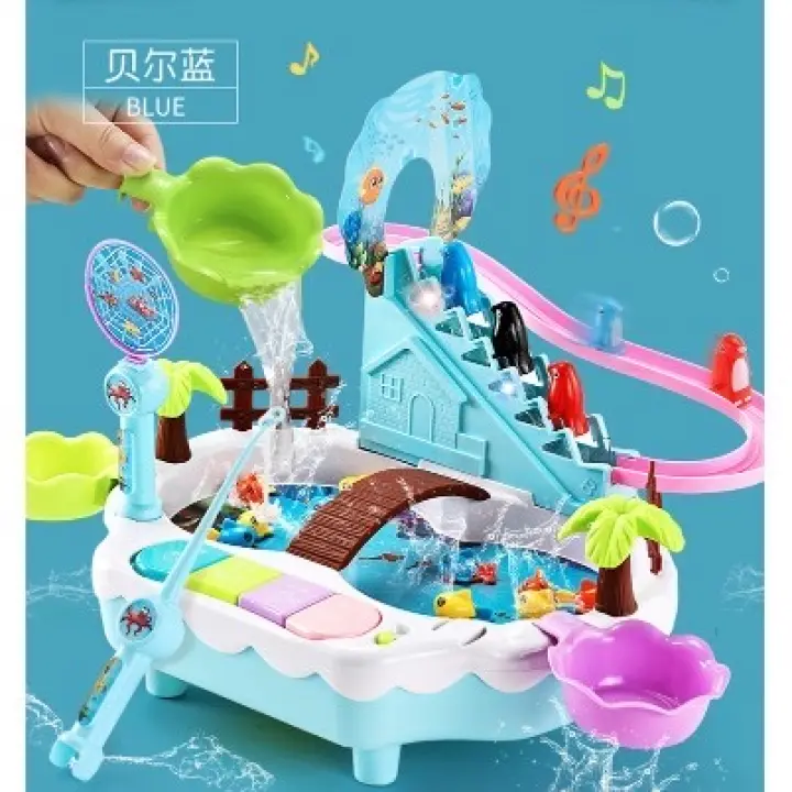 penguin climbing stairs toy