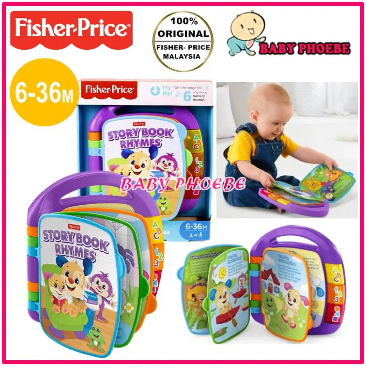 fisher price storybook rhymes musical toy