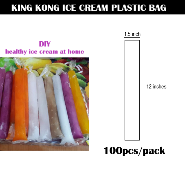 King Kong Ice Cream Plastic Bag Disposable Ice Cream Bag Ice