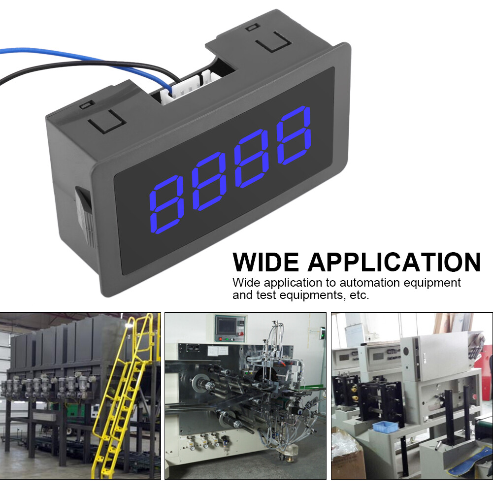 DC LED Digital Display 4 digital counter Digit 0-9999 Up/Down Plus/Minus Panel Counter Meter with Cable