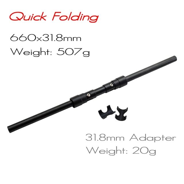 Foldable Aluminium Bicycle Handlebar Kick Scooter Stunt Handle Bar 25.4//31.8mm