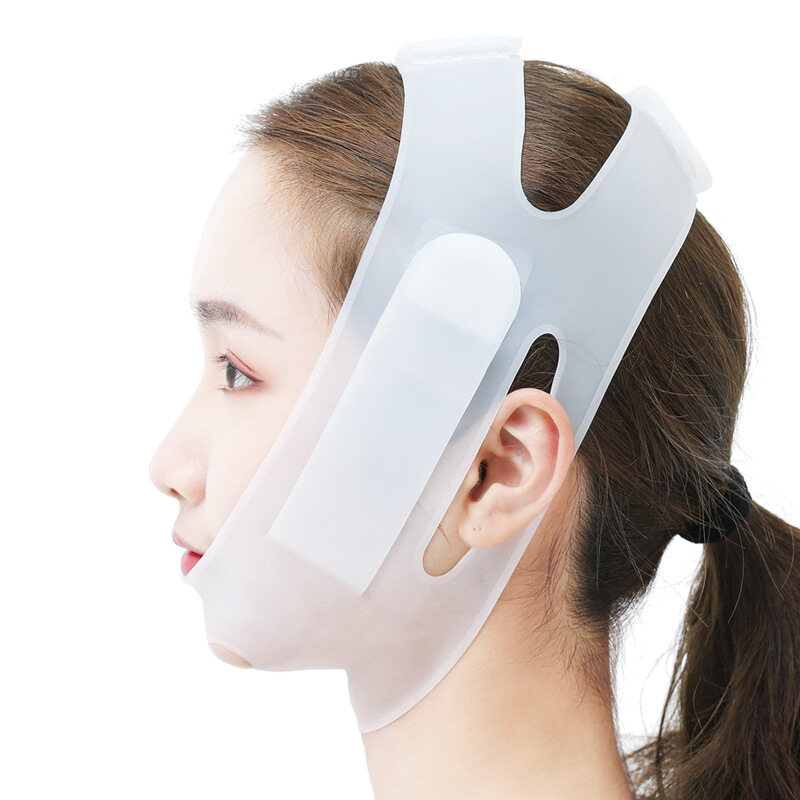 New Nano Silicone V Shape Face Lifting Facial Mask Bandage Double Chin Reducing Cheek Chin Neck Slimmer Anti Wrinkle Face Bandage